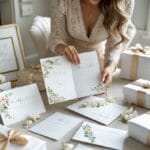 Gaveidéer til hende der elsker personlige bryllupskort og gaver