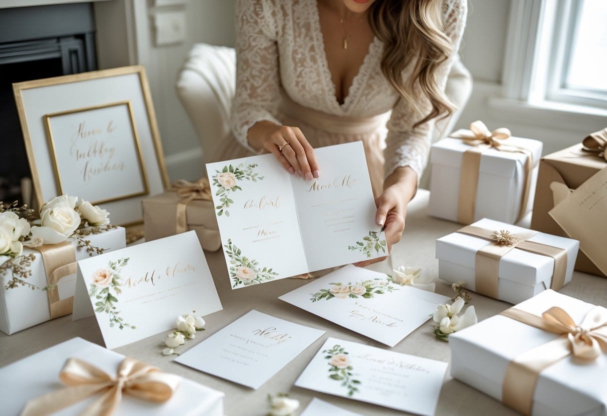 You are currently viewing Gaveidéer til hende der elsker personlige bryllupskort og gaver